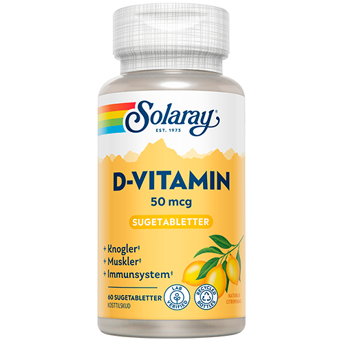 Solaray Vitamin D 50 mcg (60 sugetabl.)