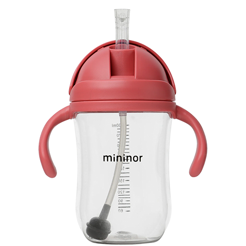 Mininor Sugerørskop Tritan Rabarber (330 ml)