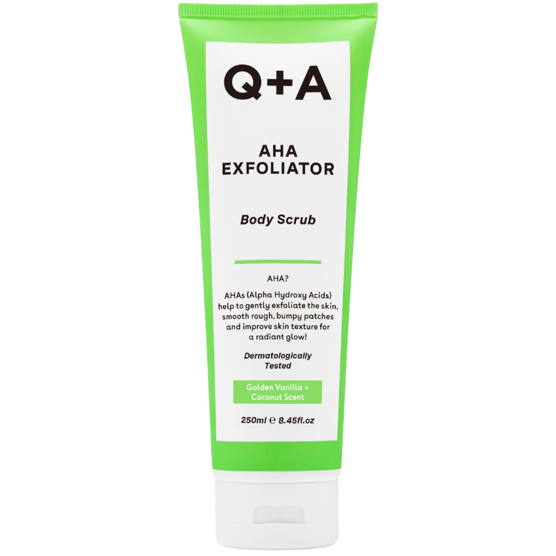 Q+A AHA Exfoliator Body Scrub (250 ml)