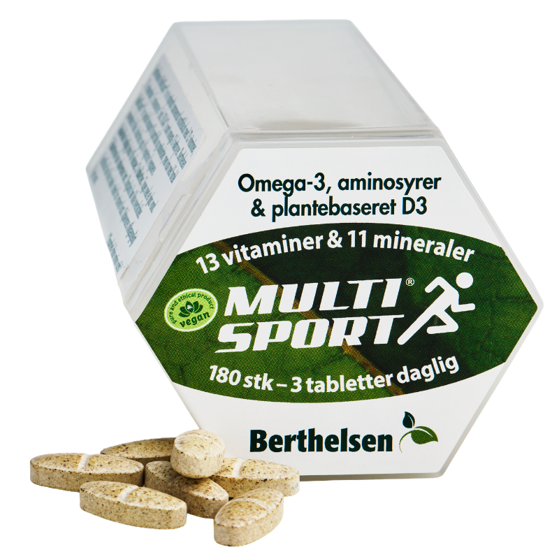 Berthelsen Naturprodukter Vegan Multisport (180 tabl)