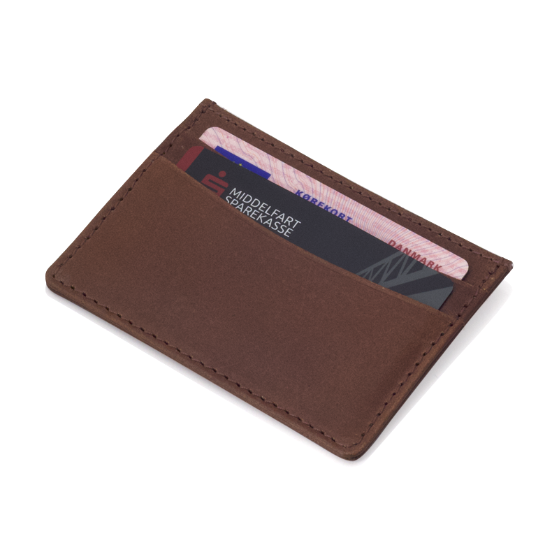 Njord Card Holder Slim Læder Cognac fra Njord