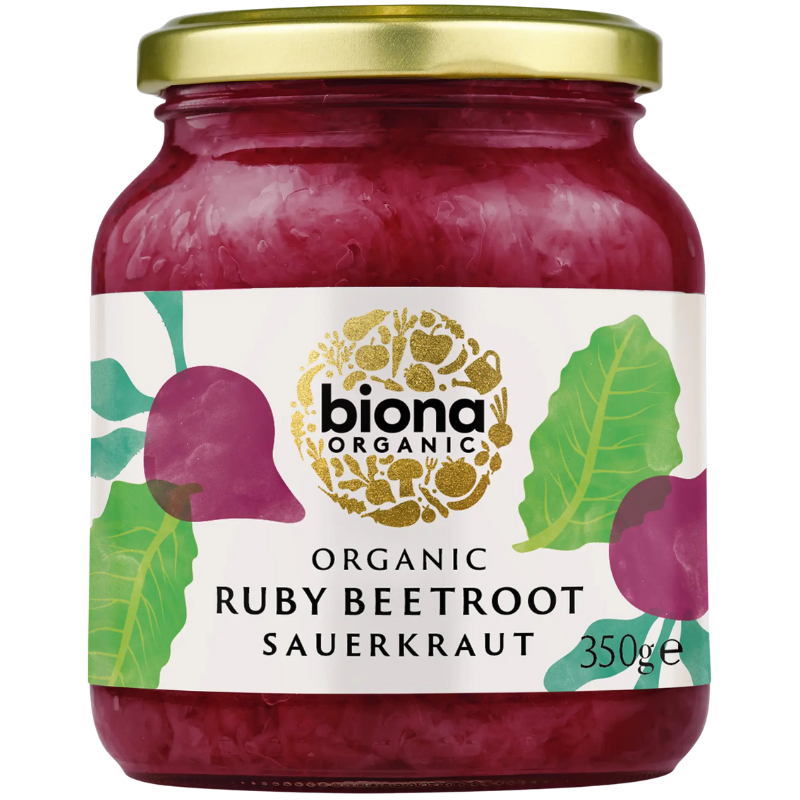 Biona Sauerkraut M. Rødbede Ø (350 g)