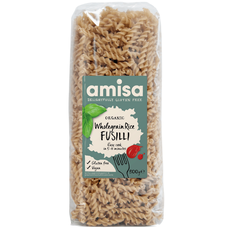 Biona Fuldkorns Ris Fusilli Glutenfri Ø (500 g)