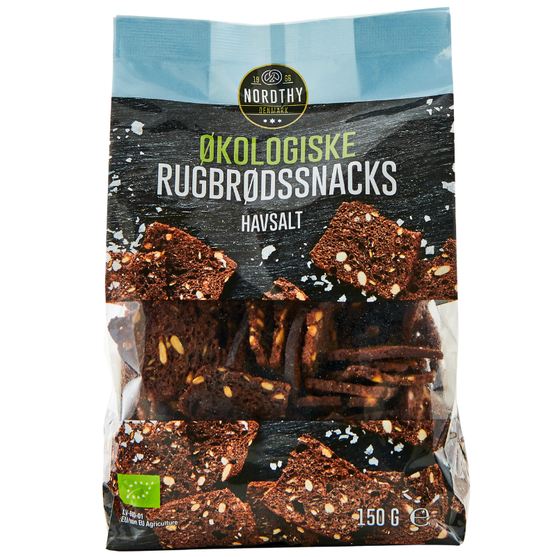 Nordthy Rugbrødssnack Havsalt Ø (150 g)