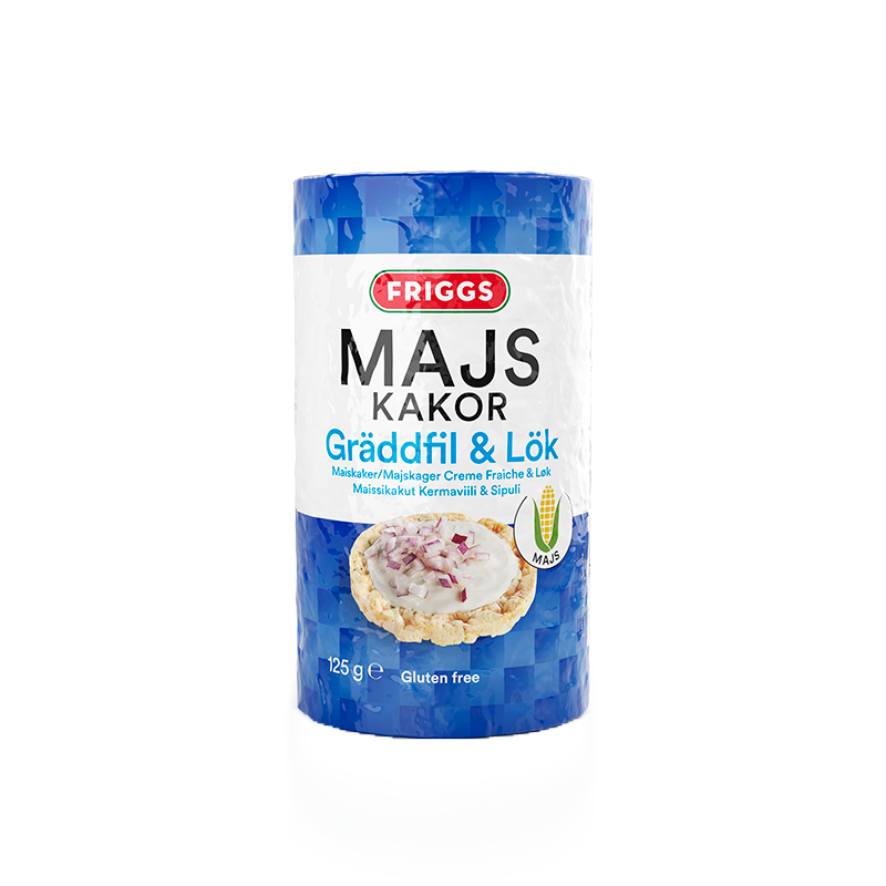 Friggs Majskakor Gräddfil & Lök (125 g)