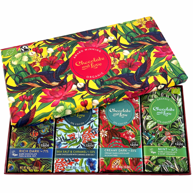 Chocolate and Love Phoenix Chokolade Gaveæske Ø (4 x 80 g)