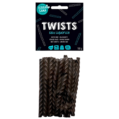 Rapunzel Lakridsstænger Twist Salt Ø (15 stk)