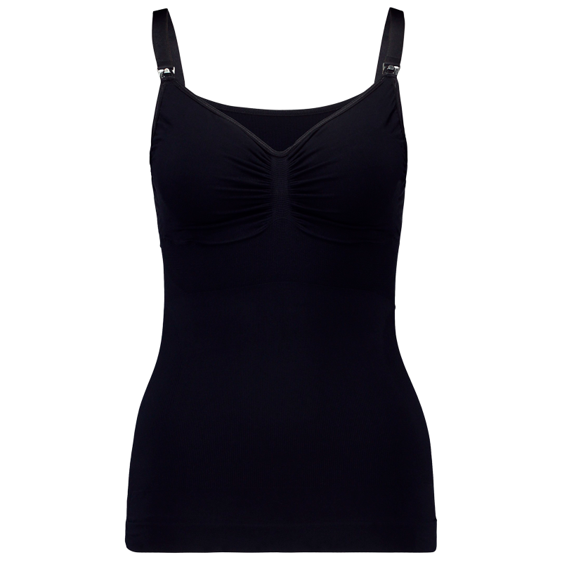 Carriwell Seamless Amme Top Med Shapewear Sort - Large (1 stk)