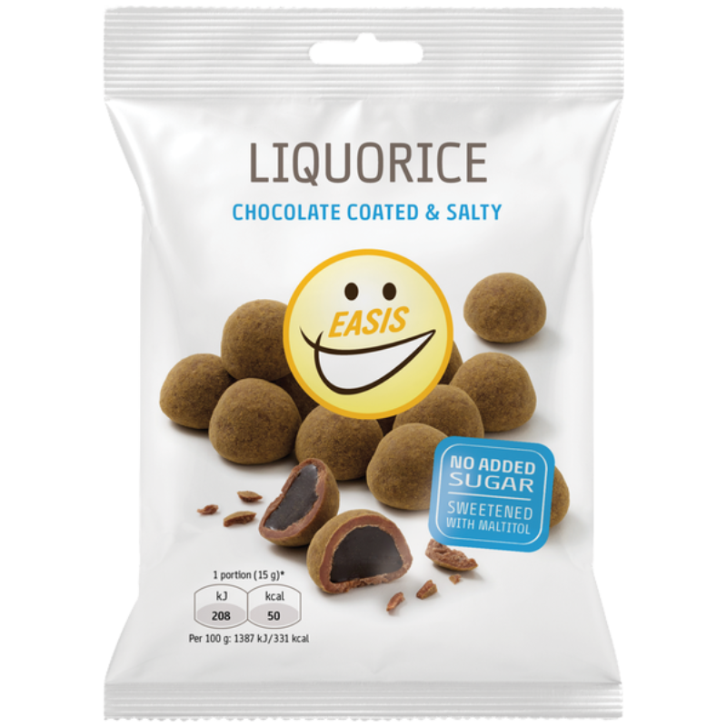 EASIS Liquorice Chocolate Coated & Salty (75 g)