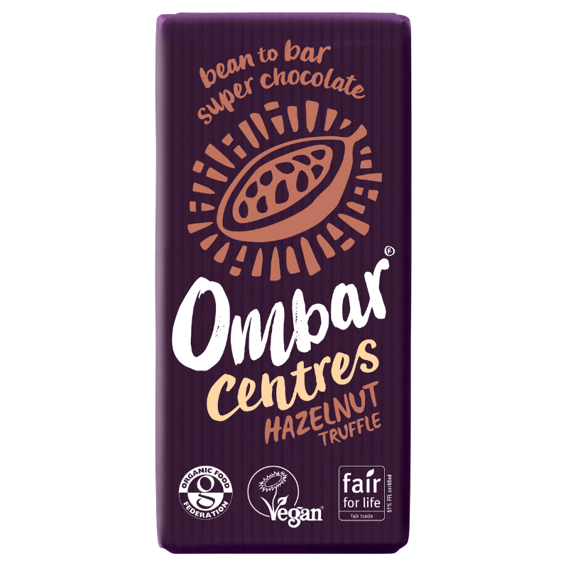 Ombar Chokoladeplade Hasselnød Ø (70 g)