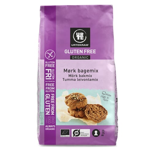 Urtekram Glutenfri Mørk Bagemix Ø (600 gr)