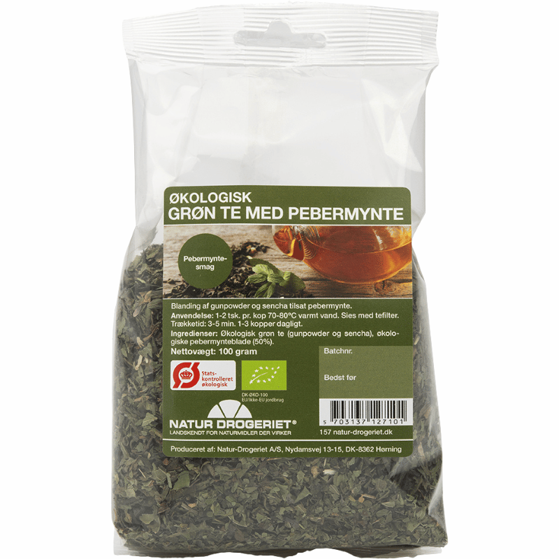 Natur Drogeriet Grøn Te M. Pebermynte Ø (100 g)
