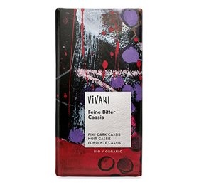 Vivani bitter solbærchokolade Ø 100 gr.