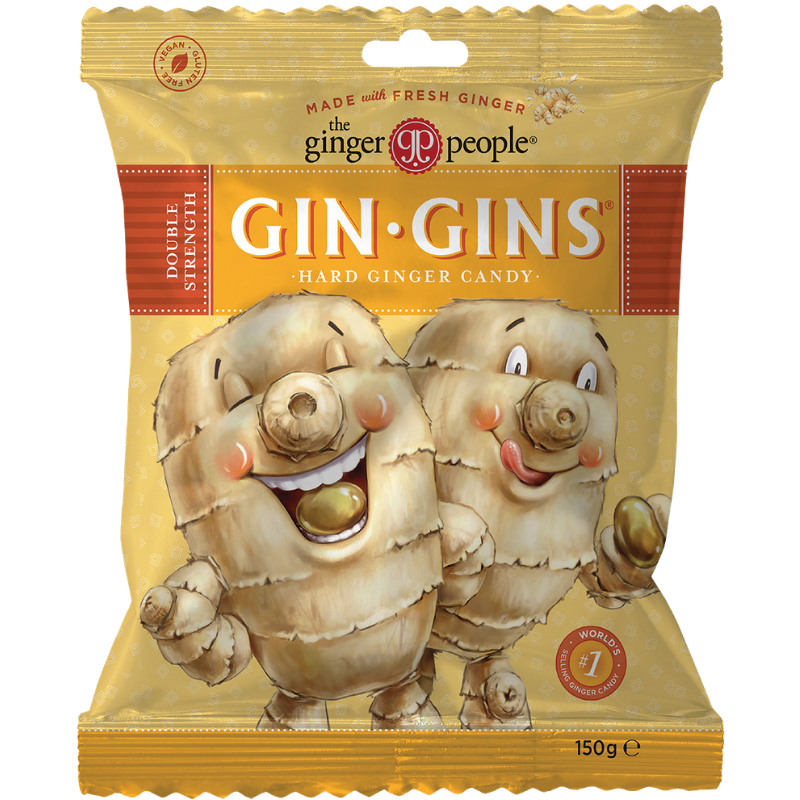 Ginger People Ginger Candy Gin Gins Double Strength Hard (150 g)