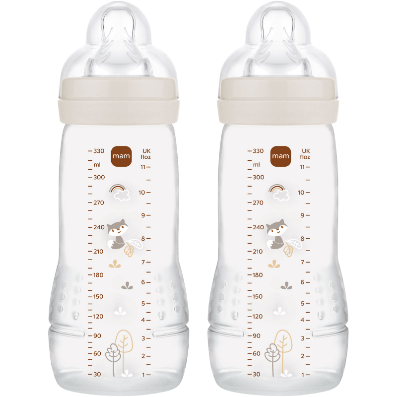 MAM Easy Active Sutteflaske Neutral 330 ml (2 stk)