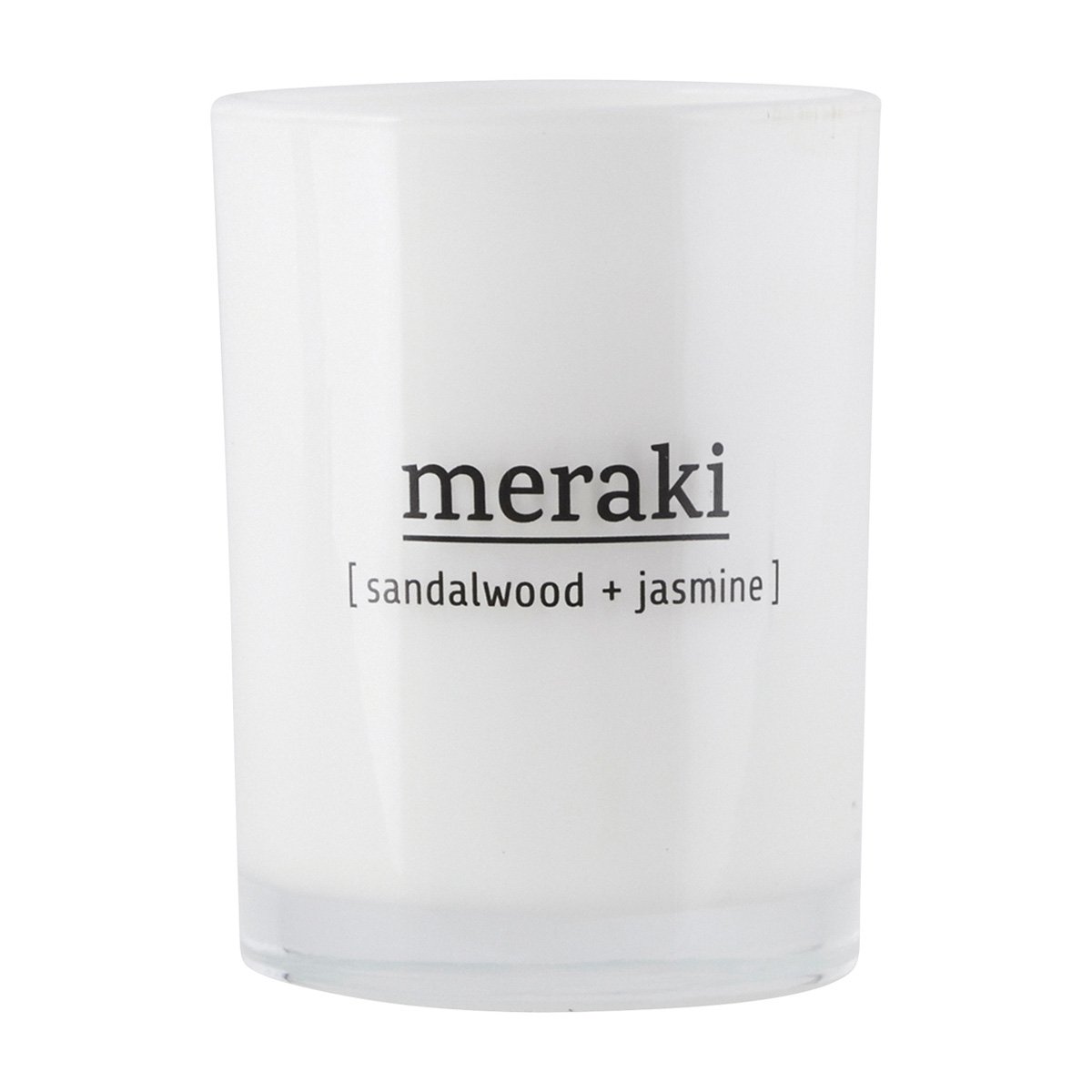 Meraki Scented Candle Sandalwood & Jasmine 8x10,5 cm.
