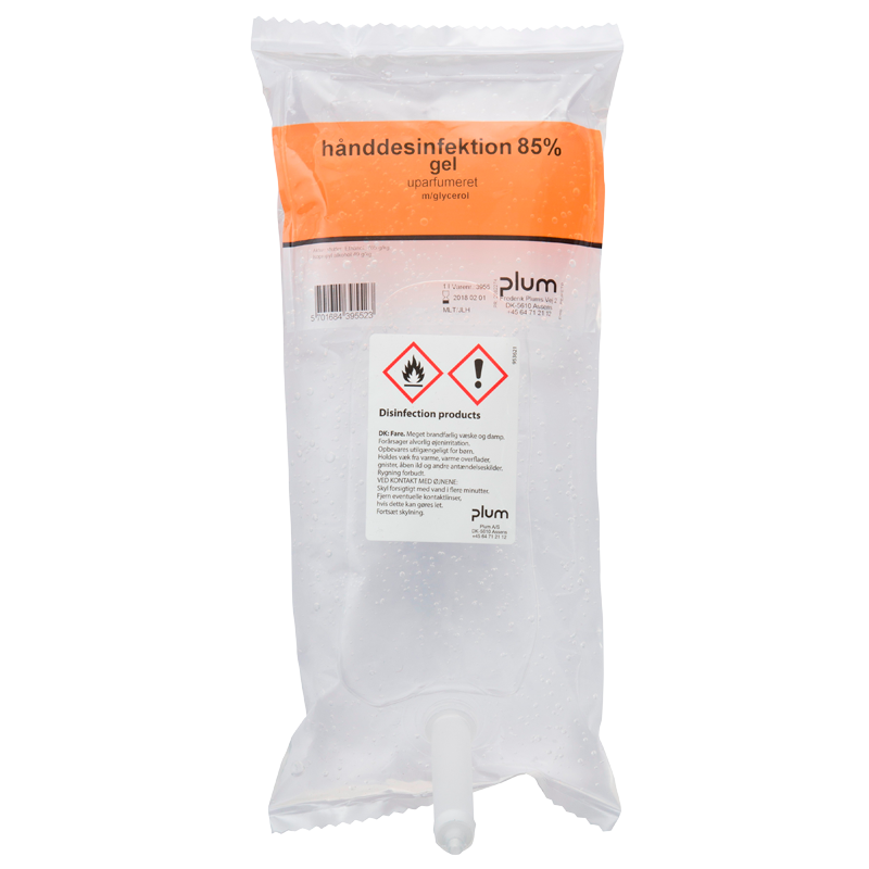 Plum Hånddesinfektion 85% Gel (1000 ml)