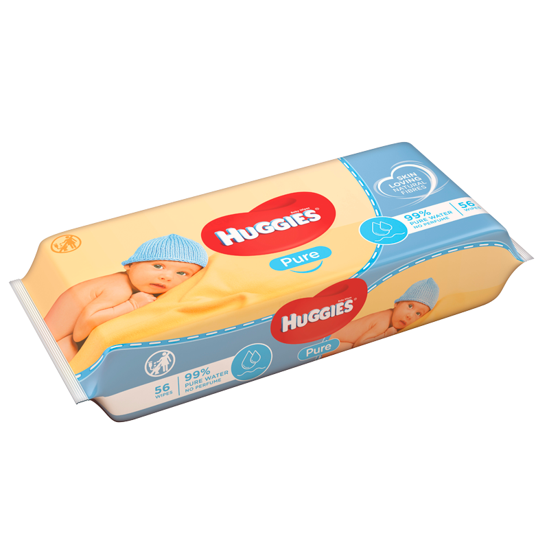 Huggies Wipes Pure (56 stk)