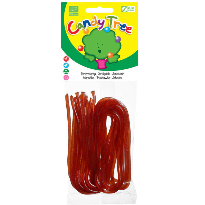 Candy Tree Snørebånd Jordbær Glutenfri Ø (75 g)