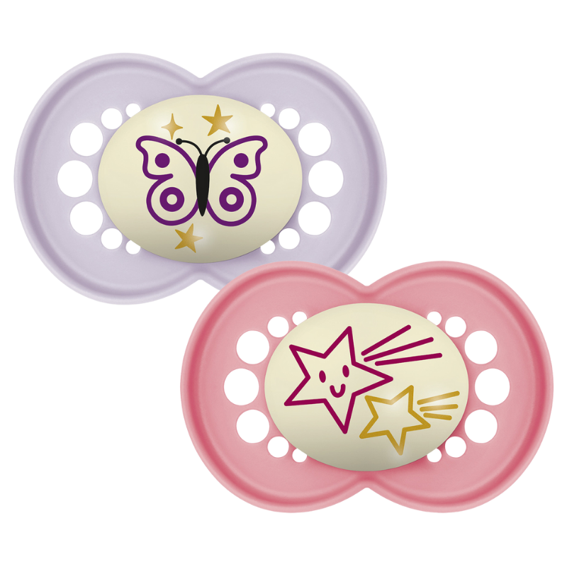 MAM Original Sut Night 16-36M Silk Pink (2 stk)