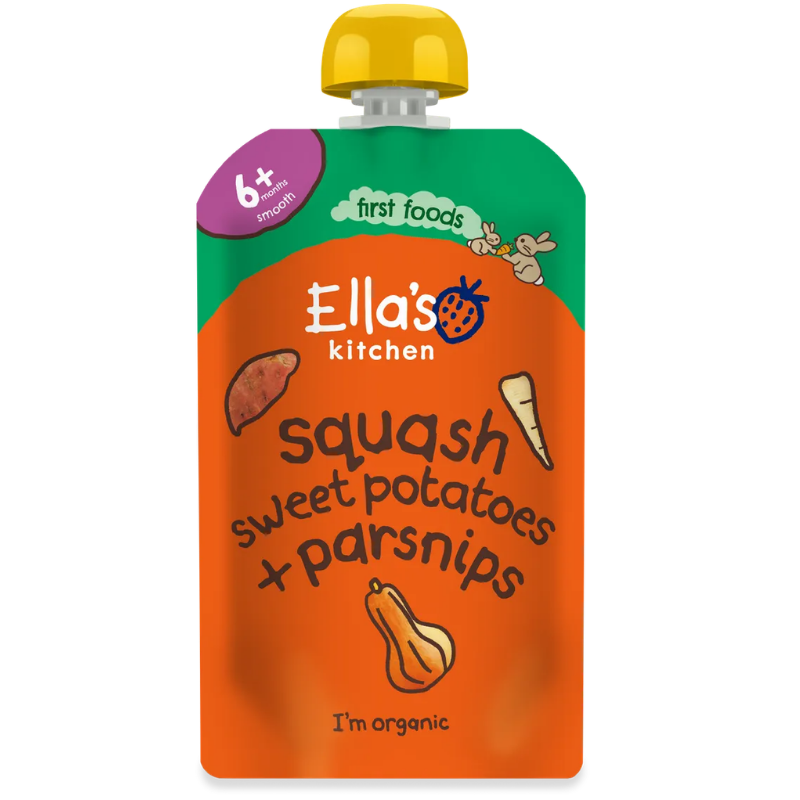 Ellas Kitchen Mos m. squash, sød kartoffel og pastinak (120 g)