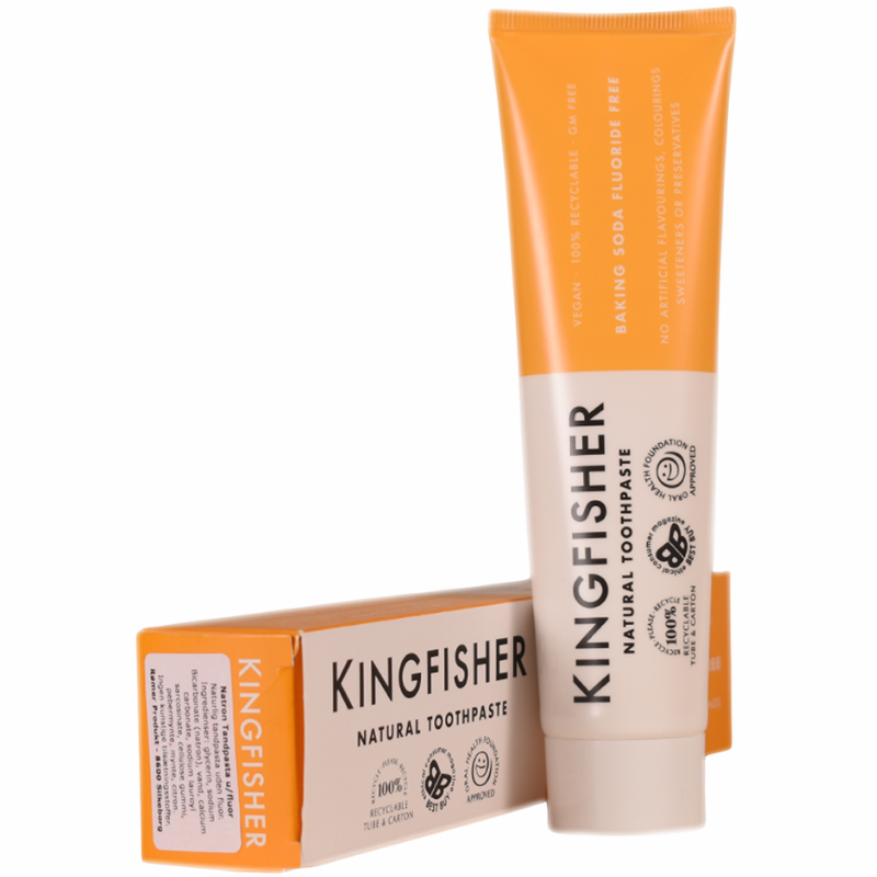 Kingfisher Vegansk Natron Tandpasta Uden Fluor (100 ml)