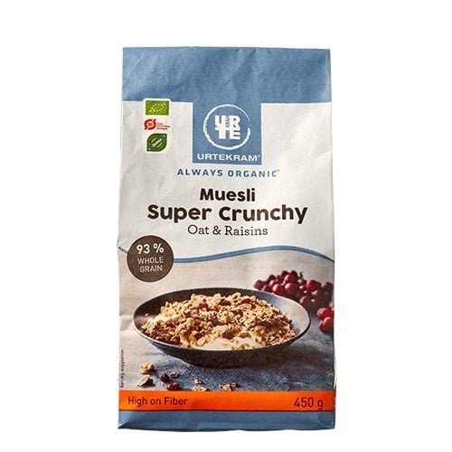 Urtekram Crunchy Muesli Oat & Raisins (450 g)