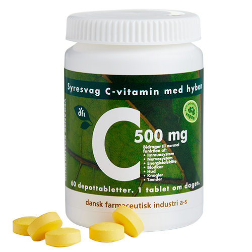 Grønne Vitaminer C-vitamin 500mg (60 tabl)