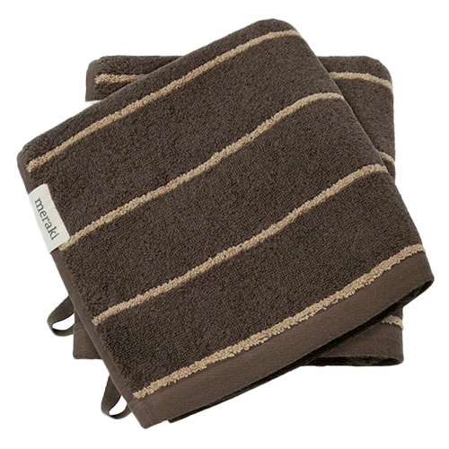 Meraki Håndklæde MKstripe Army (2 stk)