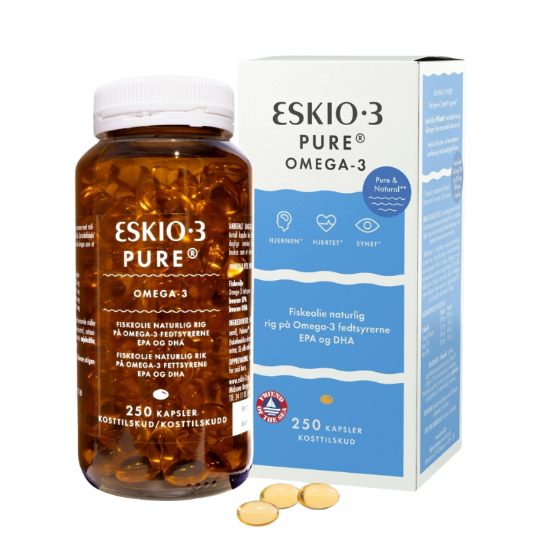 Eskio-3 Fiskeolie (250 kap)