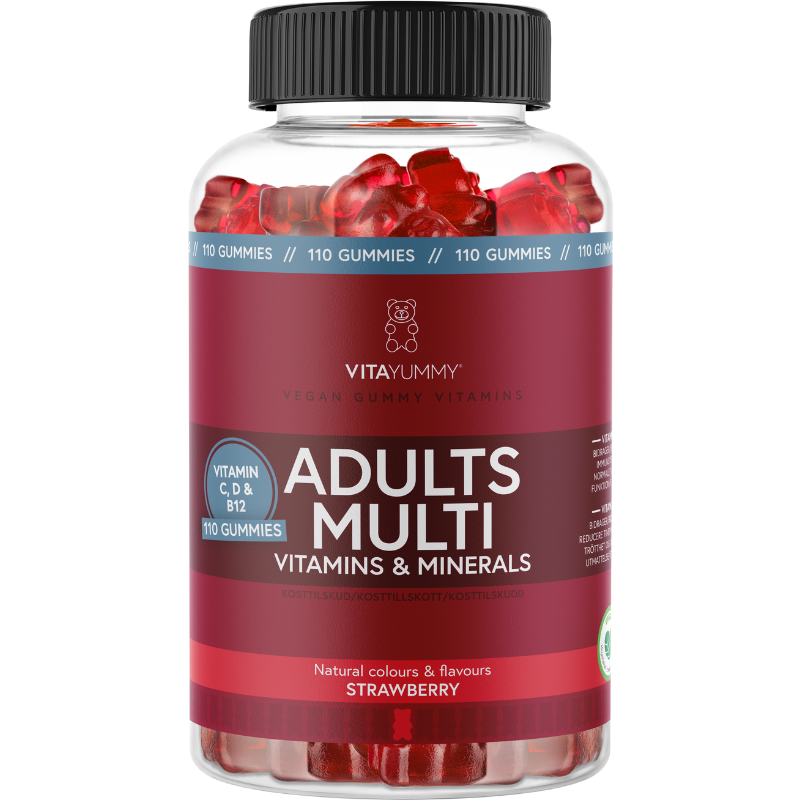 VitaYummy Adults Multi Strawberry (110 stk)