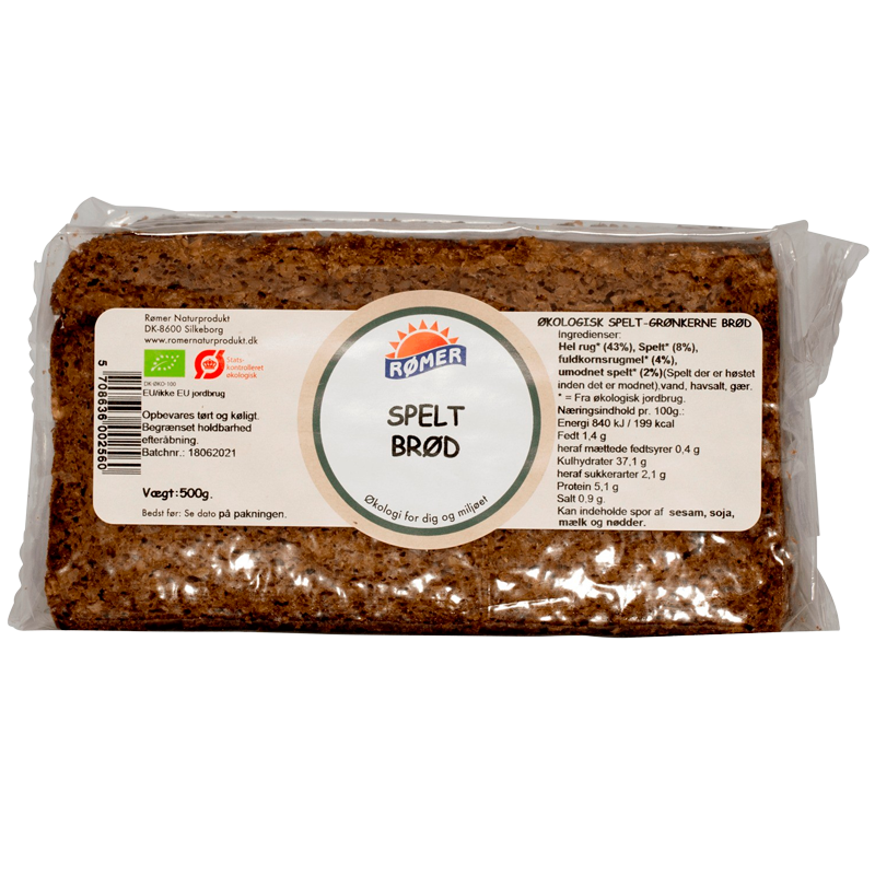 Rømer Spelt Brød Ø (500 g)