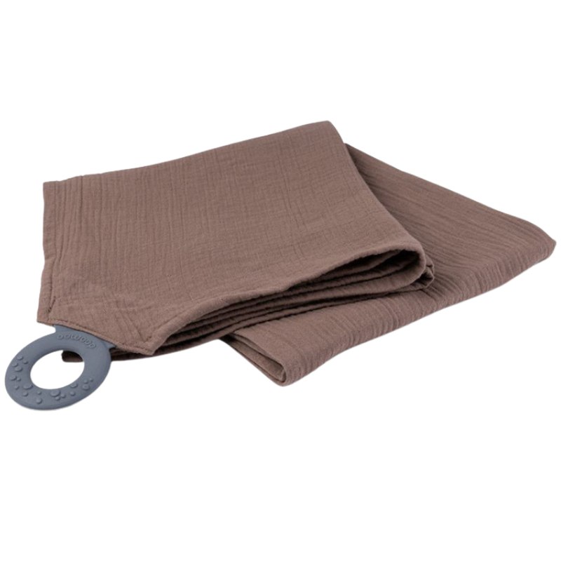 Doomoo Amme/Nussetæppe Med Bidering Quilt Chokolade (1 stk)