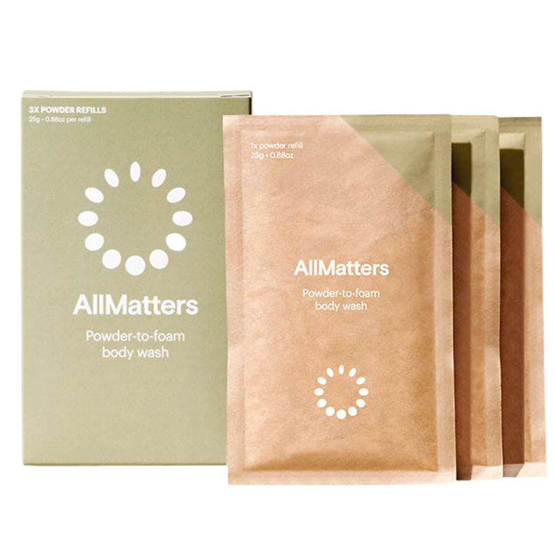 AllMatters Body Wash Pulver Refills (3 stk)