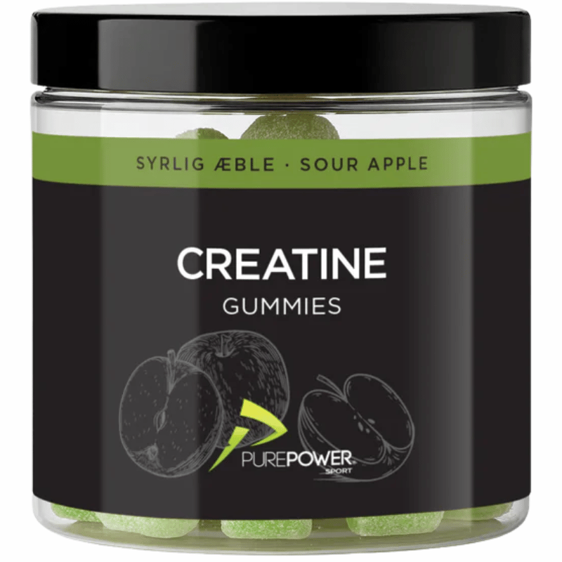 PurePower Creatine Gummies Sour Apple (60 stk)