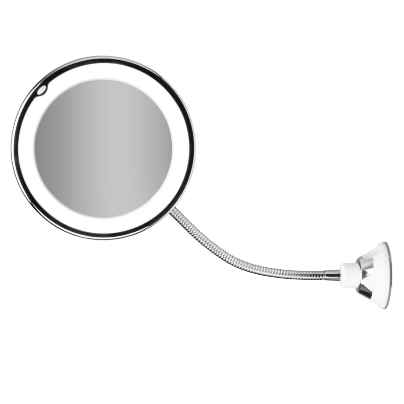 Gillian Jones Adjustable LED Suction Mirror X10 silver Dia. 17 cm