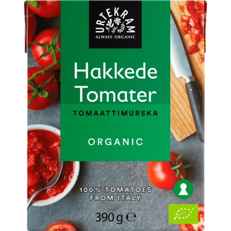 Urtekram Hakkede Tomater Ø (390 g)