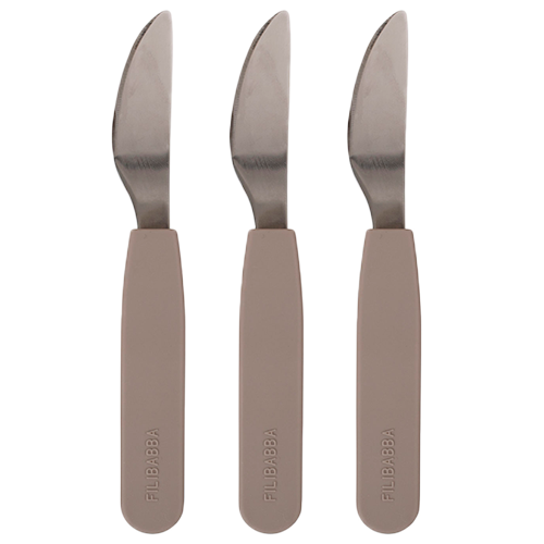 Filibabba Silikone Knive Warm Grey (3 stk)