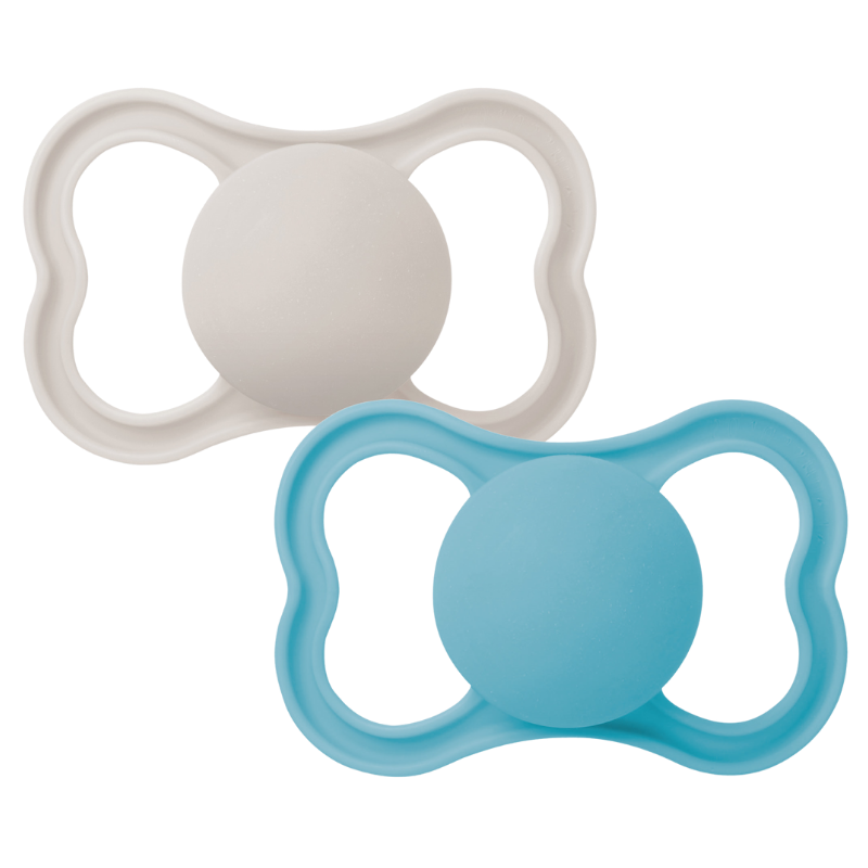 MAM Air Sut Silicone Blue 16-36M (2 stk)