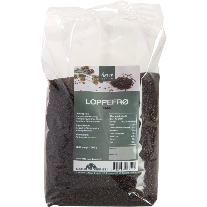 Natur Drogeriet Loppefrø Hele (1000 gr)