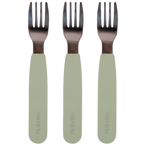 Filibabba Silikone Gafler Green (3 stk)