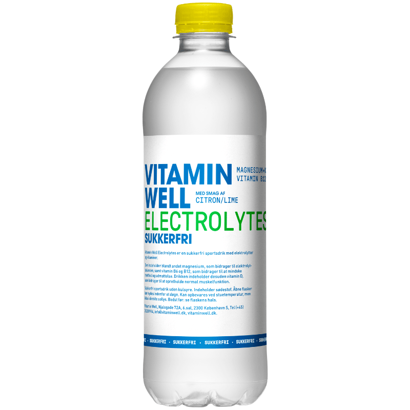Vitamin Well Electrolytes 002 Citron/Lime Sukkerfri (500 ml) fra Vitamin Well