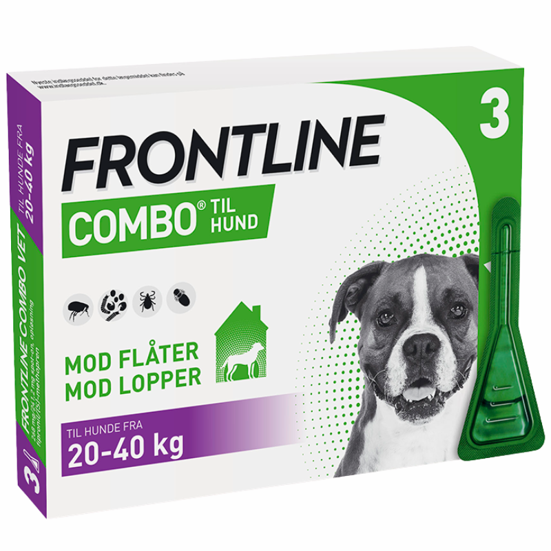 Frontline Combo Vet. Hund 20-40 kg 100 + 90 mg/ml (3 x 2,68 ml)