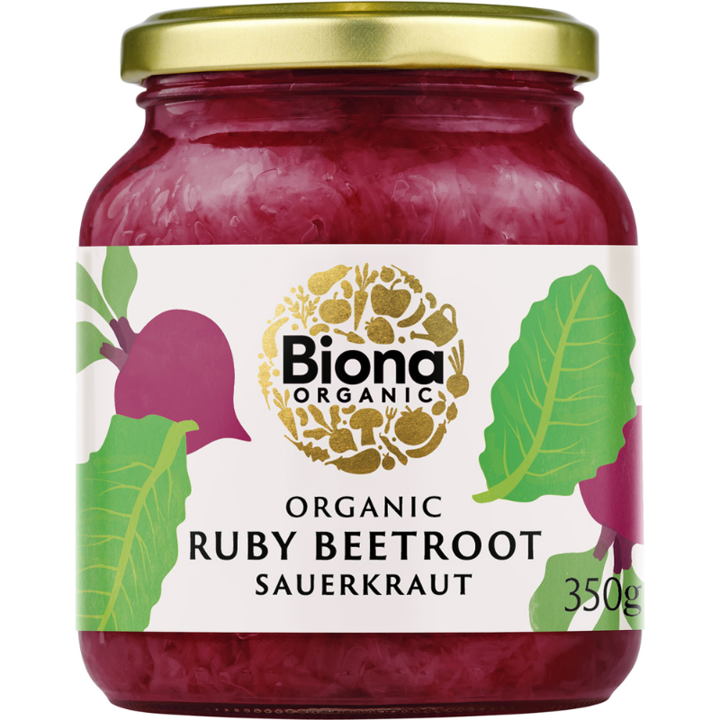 Biona Sauerkraut M. Rødbede Ø (350 g)