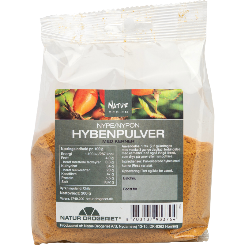 Natur Drogeriet Hyben Pulver Med Kerner (200 g)