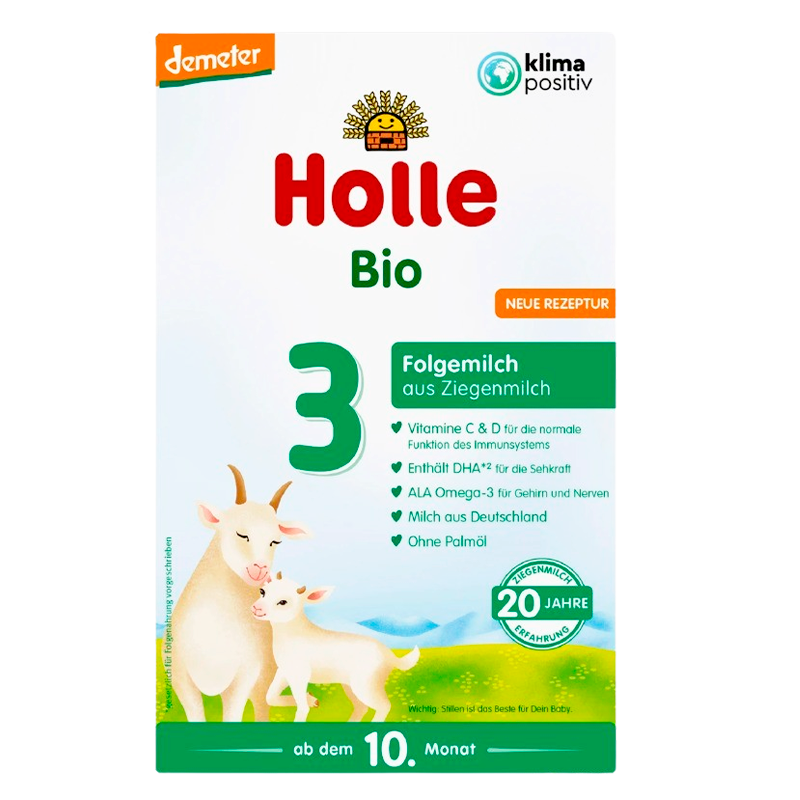 Holle Tilskudsblanding Gedemælk Basis 3 Ø - fra 10 mdr. (400 g)