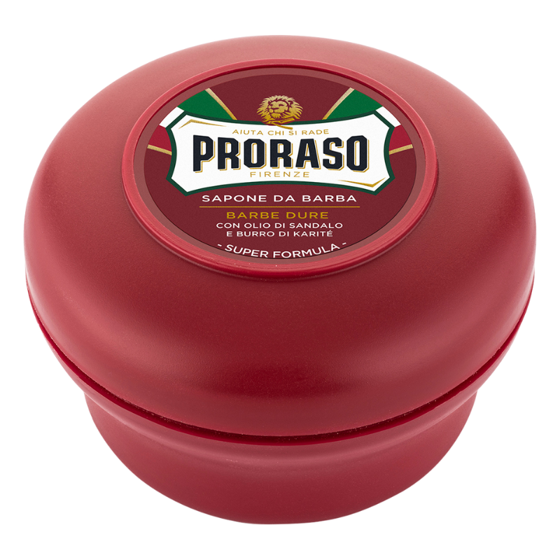 Proraso Barbersæbe i skål - Sandeltræ og Shea Butter (150 ml)