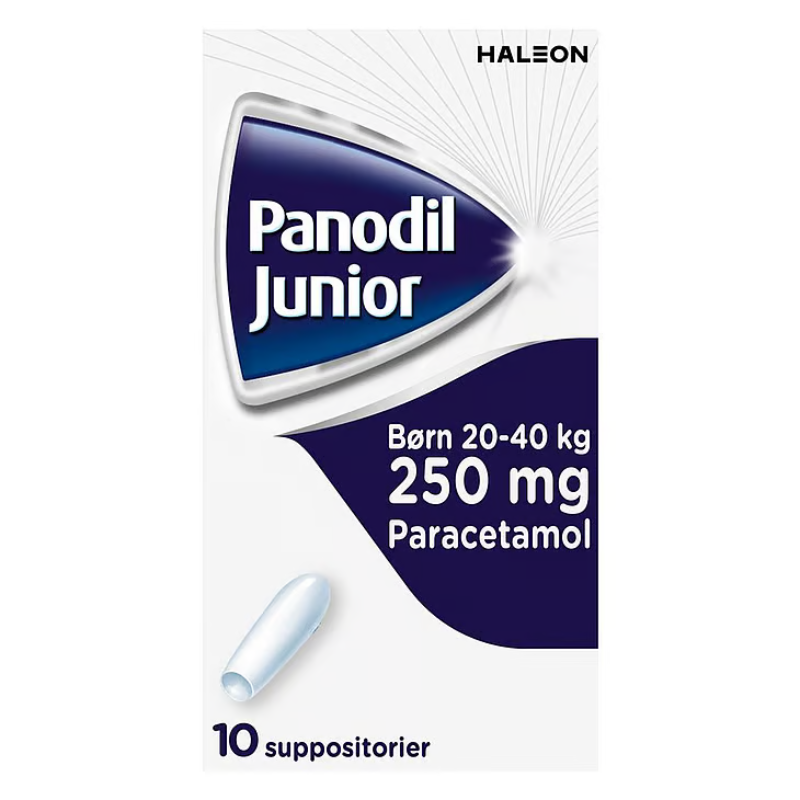 Panodil Junior Suppositorier 250 mg (10 stk)