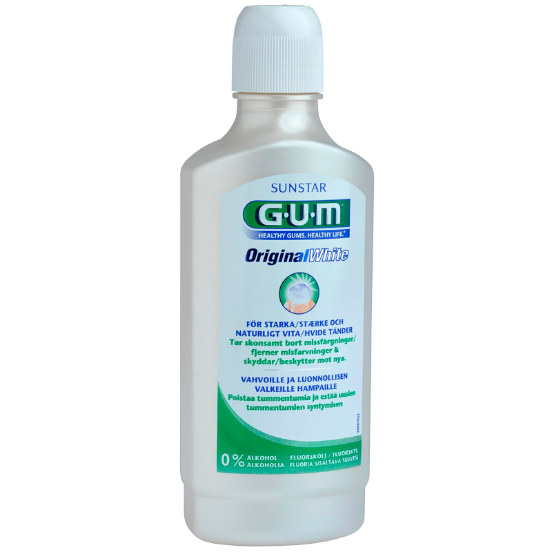 GUM Original White Fluor Mundskyl (500 ml)